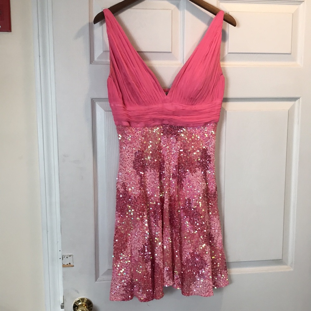 SOLD Scala Pink Sequin Formal Cocktail/Prom Dress